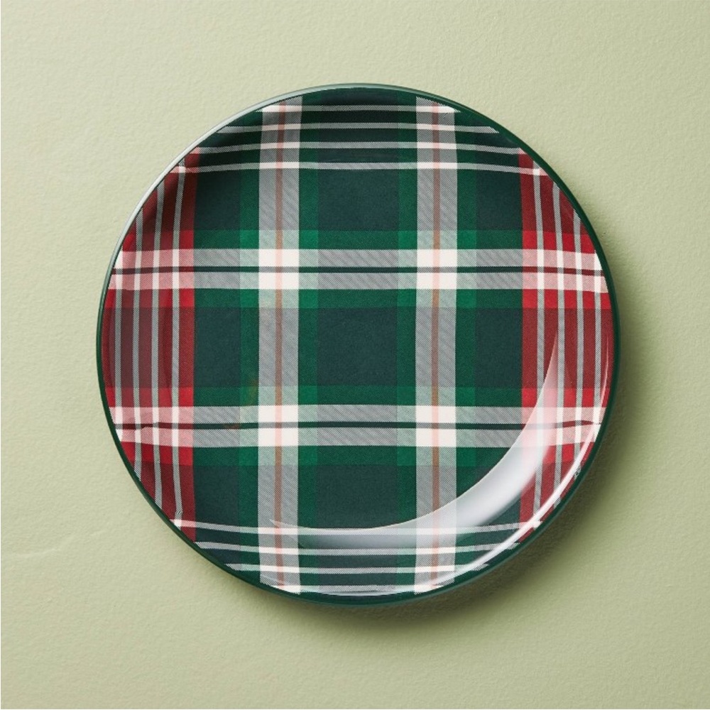 8.5” 4pk Melamine Salad Plates Signature Plaid - Hearth & Hand™ with Magnolia